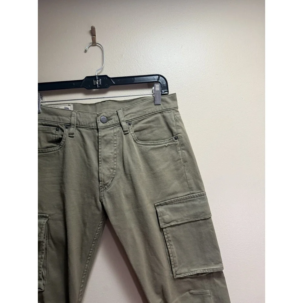 Polo Ralph Lauren Cargo Pants Olive Green 29x30 Stretch Utility Y2K